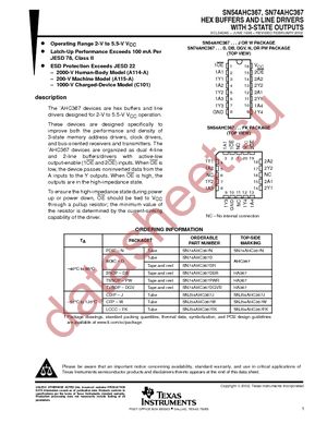 SN74AHC367DR datasheet  